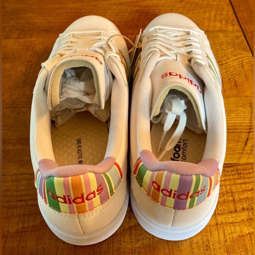 SOLD FARM Rio x Adidas Grand Court 2.0 Tennis Shoe Sneaker Footwear White EU 42 - Picture 8 of 12